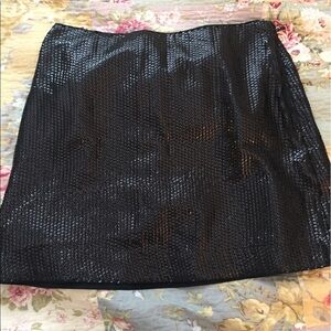 Abercrombie & Fitch Black Sequin A-Line Mini Skirt